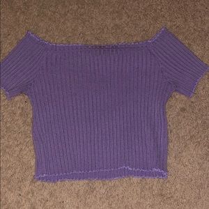 off the shoulders crop top